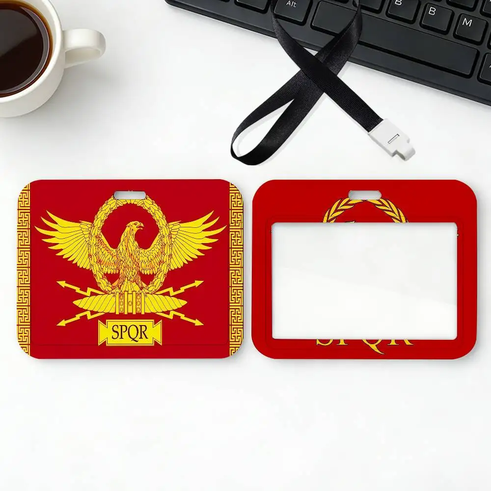 

Защитный чехол для карт с флагом государства SPQR: для рабочих пропусков, проездных на автобус и метро