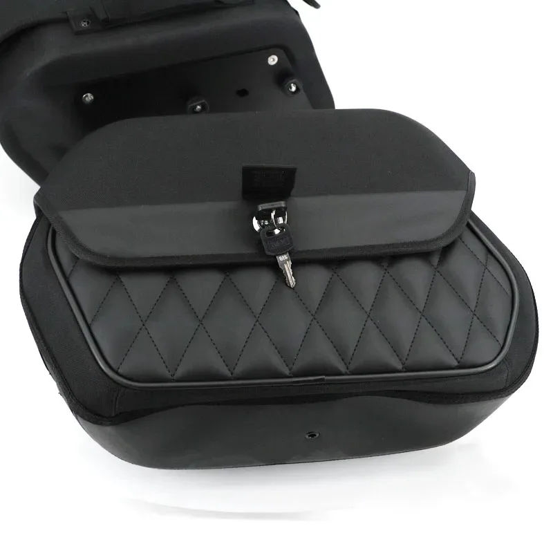 

Sturdy Motorcycle Lage SaddleBags Softail Slim (FLSL) 2017-2023 Traveling Side Bag 19.5L High-Capacity