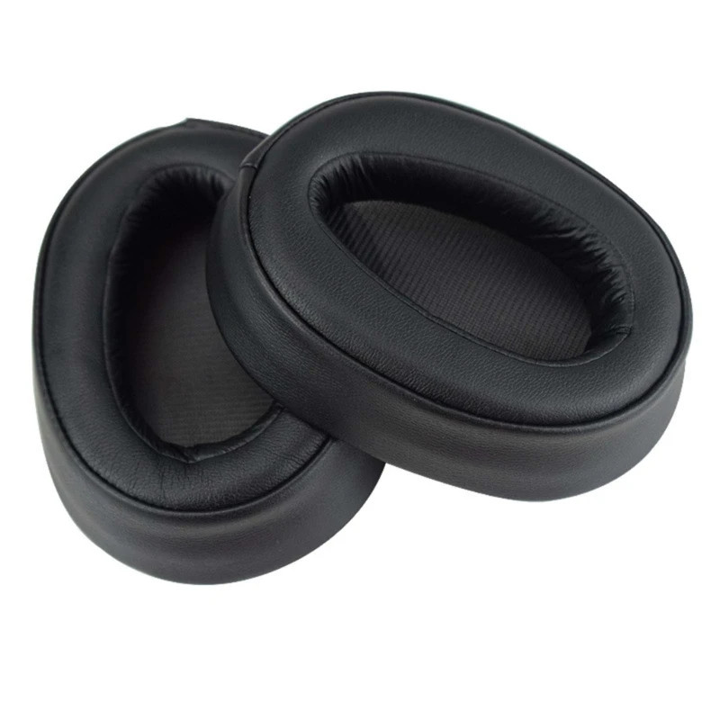 2 pçs earpads almofada ouvido substituição muff fone ouvido proteína couro earpads para MDR-100ABN WH-H900N fone ouvido