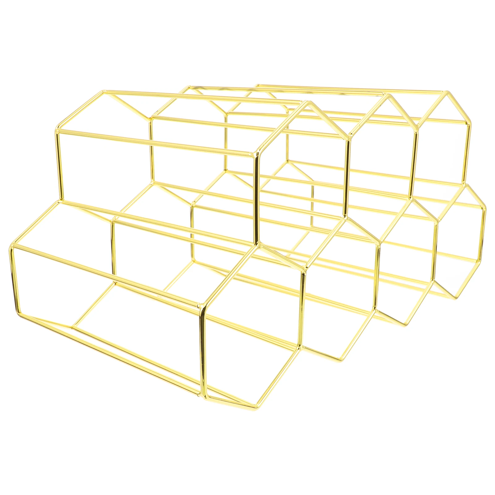 

Honeycomb Rack Iron Bottles Display Br Storage Shelf Creative Bar Holder Anti Scratch Fade Resistant Practical Kitchen