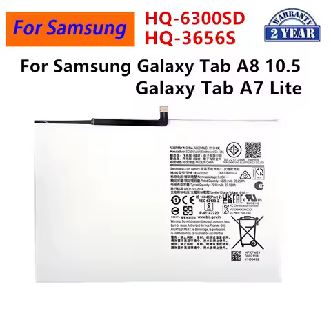 Brand New HQ-6300SD/HQ-6300NA HQ-3565S Replacement Battery For Samsung Galaxy Tab A8 10.5 Tab A7 Lite 8.7 2021 Tablet batteria