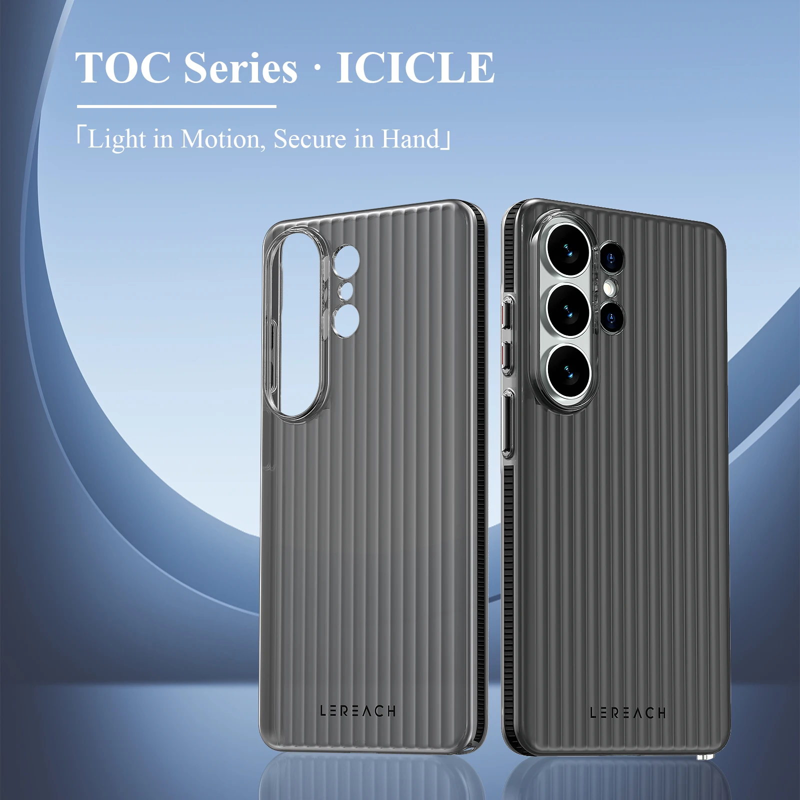 Etui na telefon Lereach do Samsung Galaxy S26 Ultra S26+ S26 Plus, karbowane, matowe - antypoślizgowe, smukłe, odporne na odciski palców. — zdjęcie produktu 2