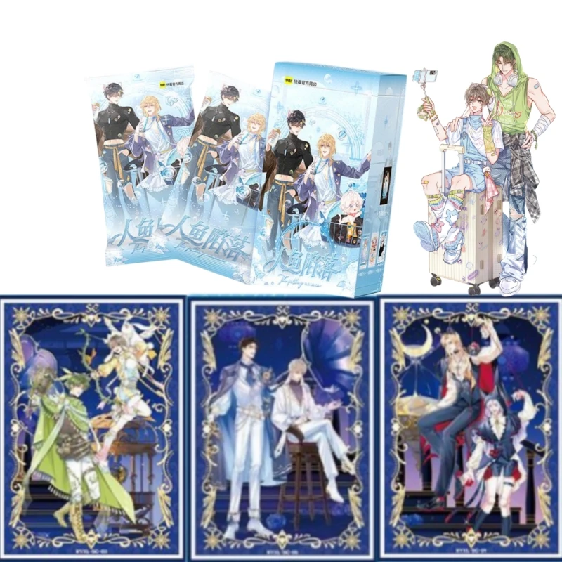 Official Genuine Mermaid's Fall Heart Sea Adventure Wish Star Collectible Trading Cards Comic Novel Peripheral Holiday Gifts
