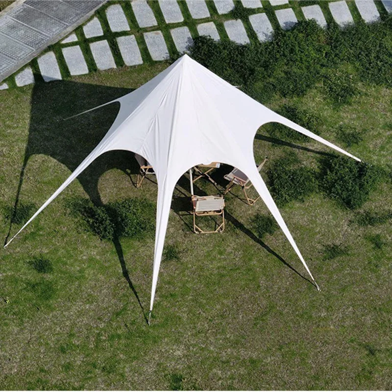10m Outdoor Camping Beach Sun Shade Shelter Waterproof Canvas Fabric Canopy Star Wedding Tents for Event
