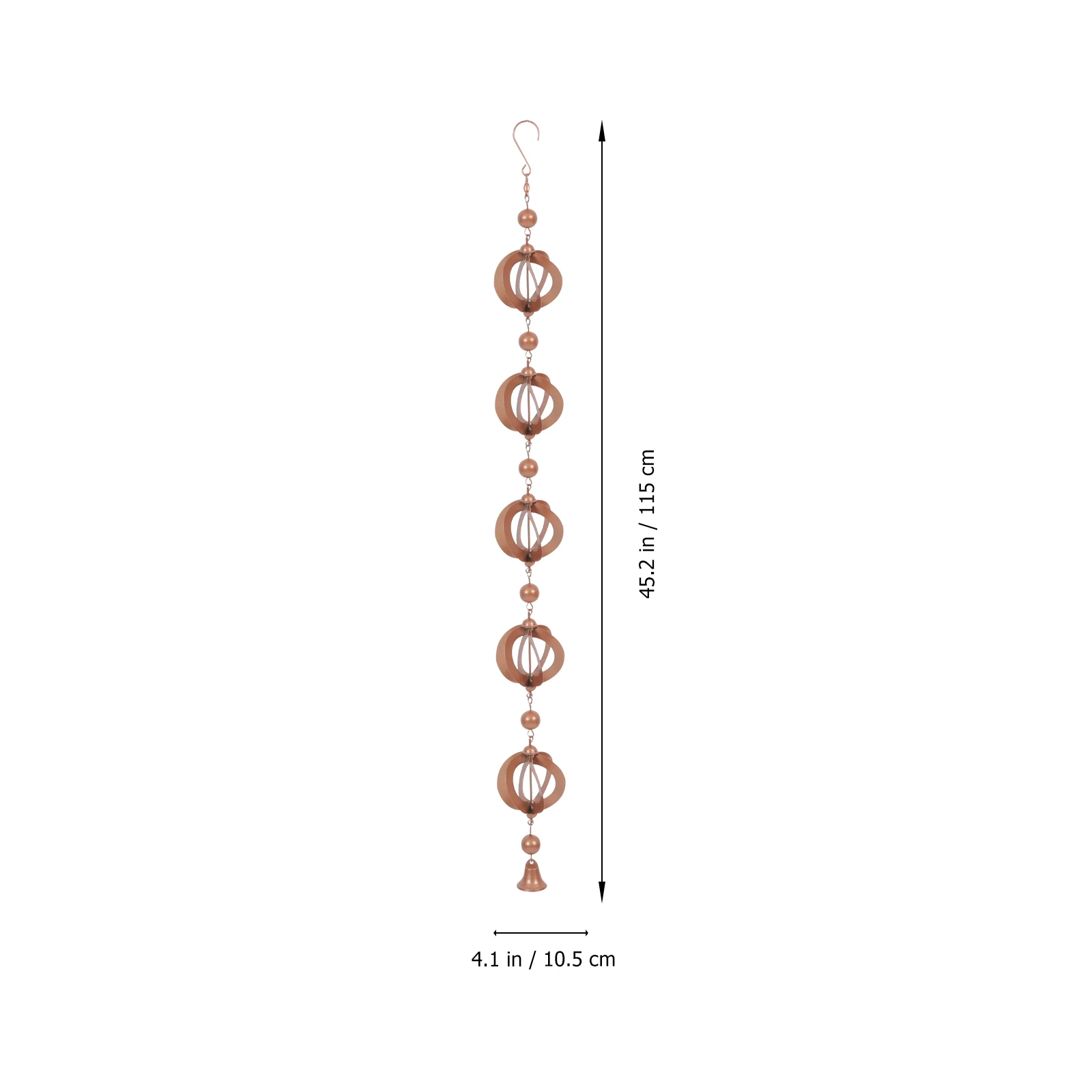 

For Gutter Downspout Decorative Windchime Outdoor Garden Metal Art Chain Bell Decor Rain Chains For Gutters Decorative Rain