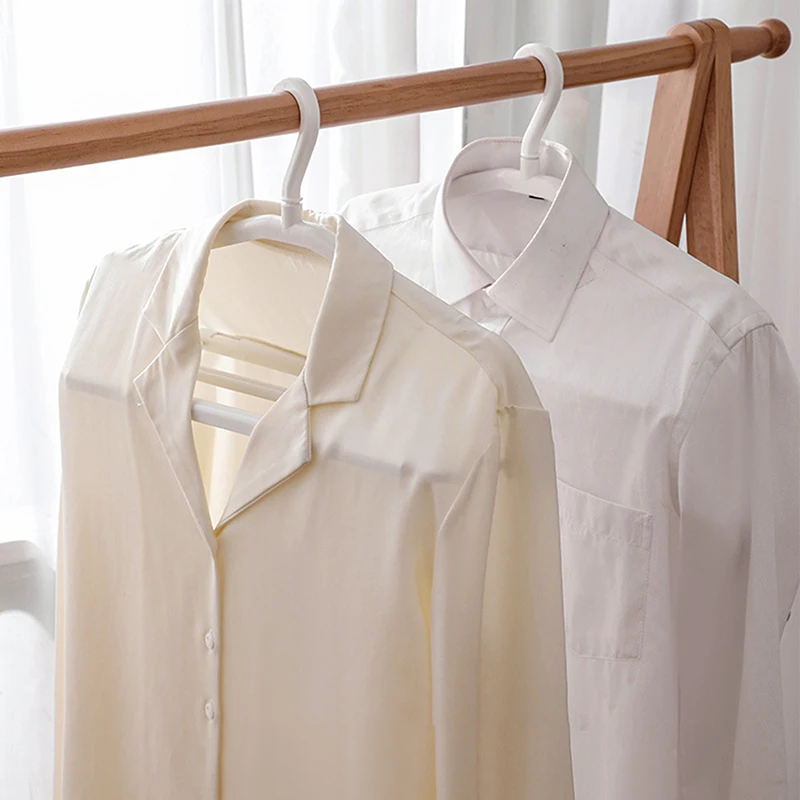 Plastic Clothes Hanger With Clip Space Saving Scalable T-Shirt Dress Coat Towel Hanger Accessories Home Closet Balcony【Homeclub】