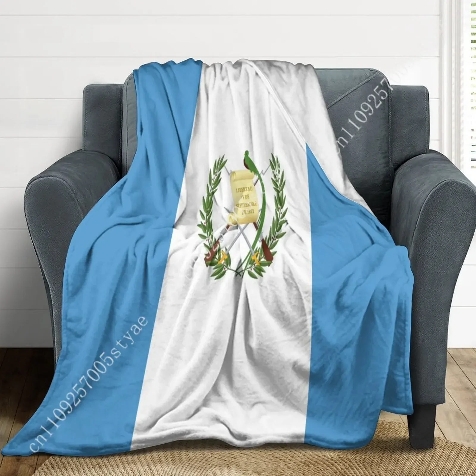 Guatemala Flag Flannel Blankets Are Soft Comfortable and Warm Perfect for Winter Naps Homes Offices Travel Camping and More