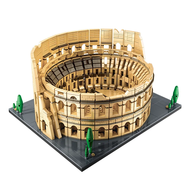 

IN STOCK MOC Idea Classic Architecture Colosseum Building Blocks Bricks Assembling Model Toys for Children Birthday Gift Set