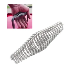 11CM BBQ Heavy Nickel Plated Steel Handle Barrel Spring Handle Barbecue Elasticity Steel Roll Smoker Grill Stove Handle Spring