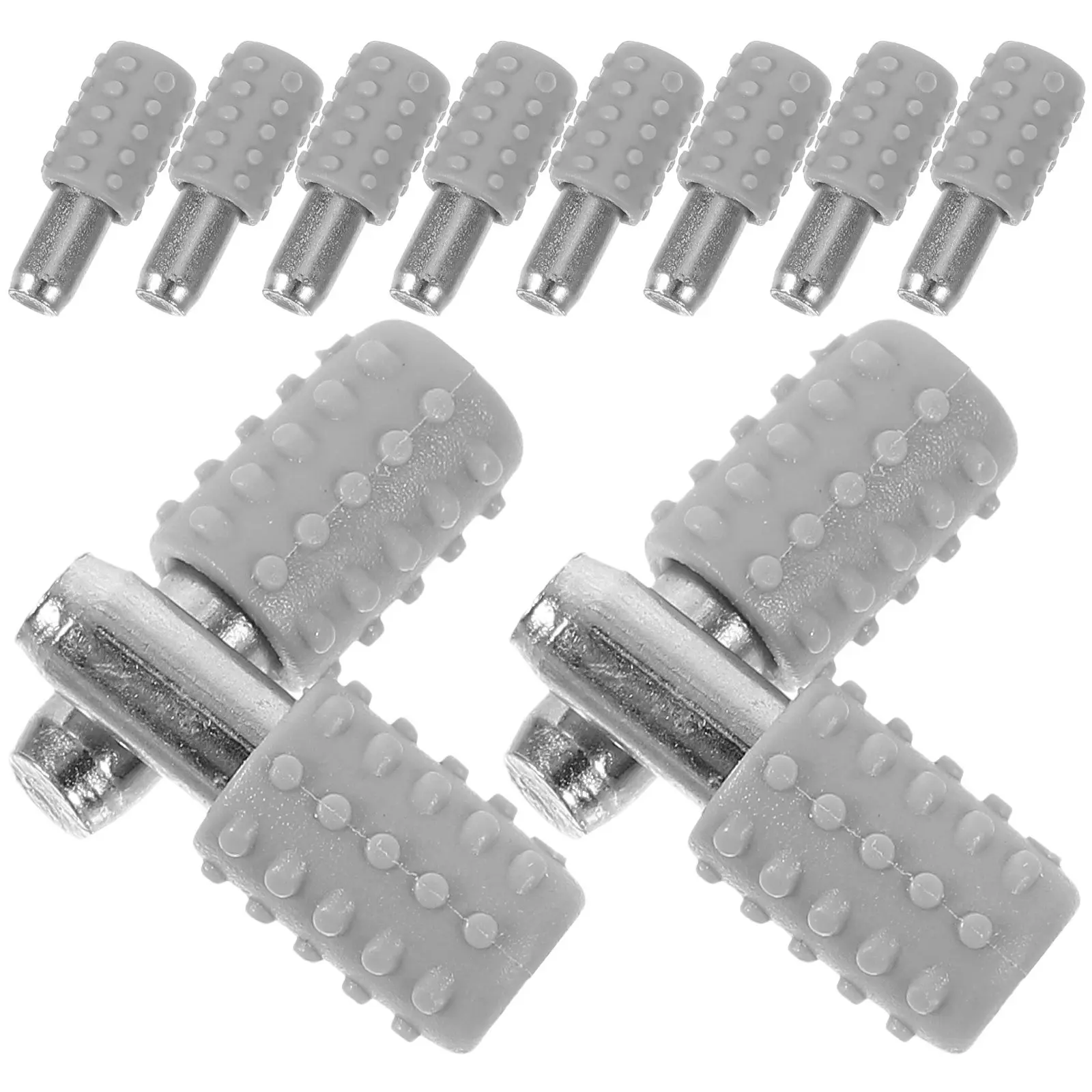 50Pcs Shelf Bracket Pegs Solid Plastic Stainless Steel Shelf Support for Cabinets Bookshelves Display Cases Kitchen Storage