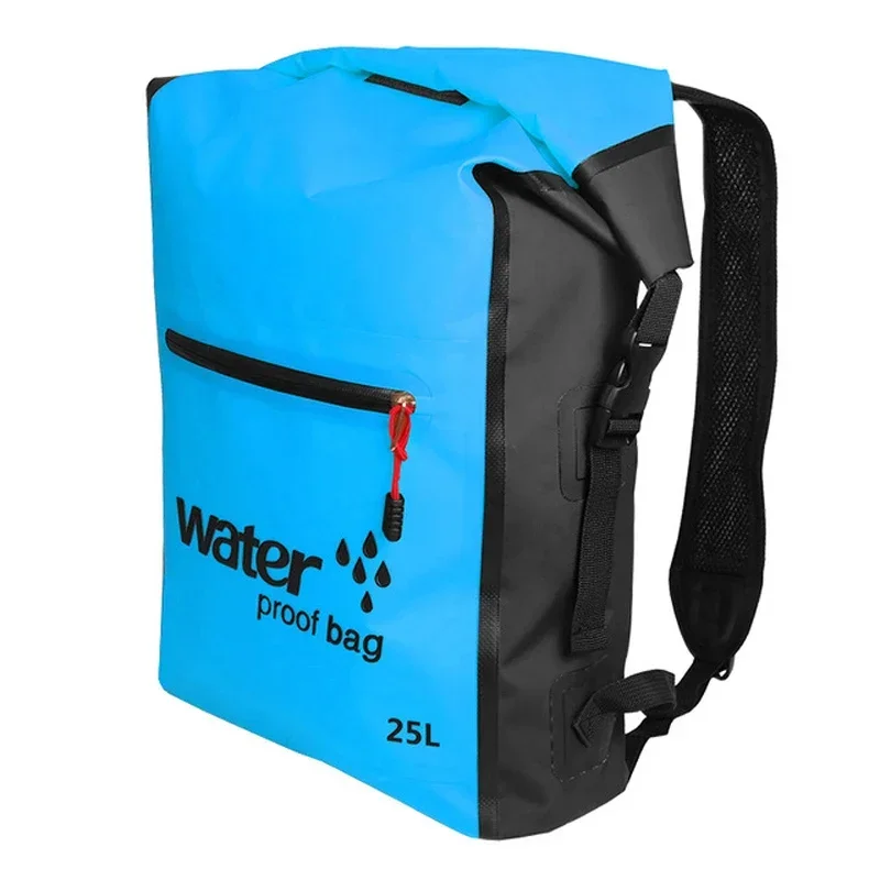 Bolsa seca impermeable de 25L, mochila, paquete de almacenamiento, saco para natación, Rafting, kayak, río, Trekking, vela flotante