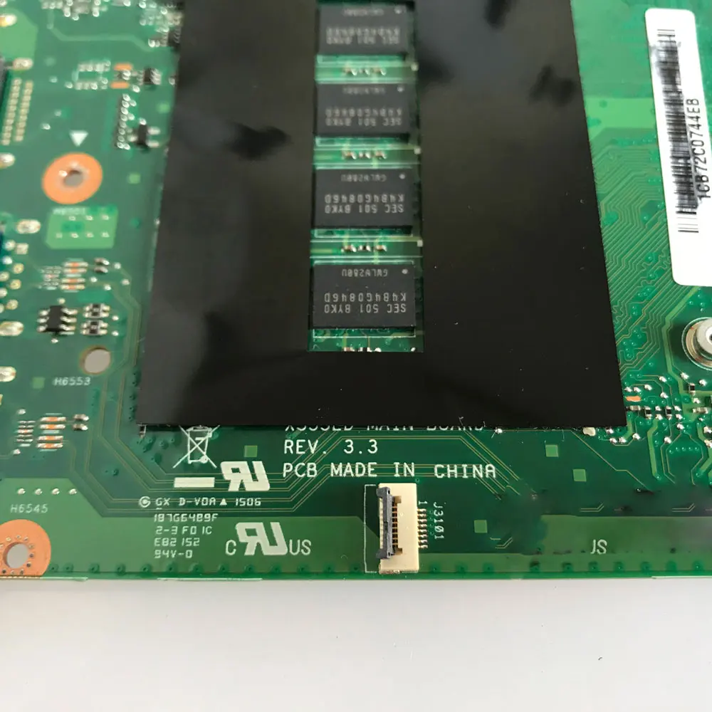 X555LD REV: 2,0 3,3 3,6 с процессором i3 i5 i7 для ASUS X555LN X555LP X555LB X555LJ X555LF материнская плата ноутбука 4G-RAM DDR3 протестирована