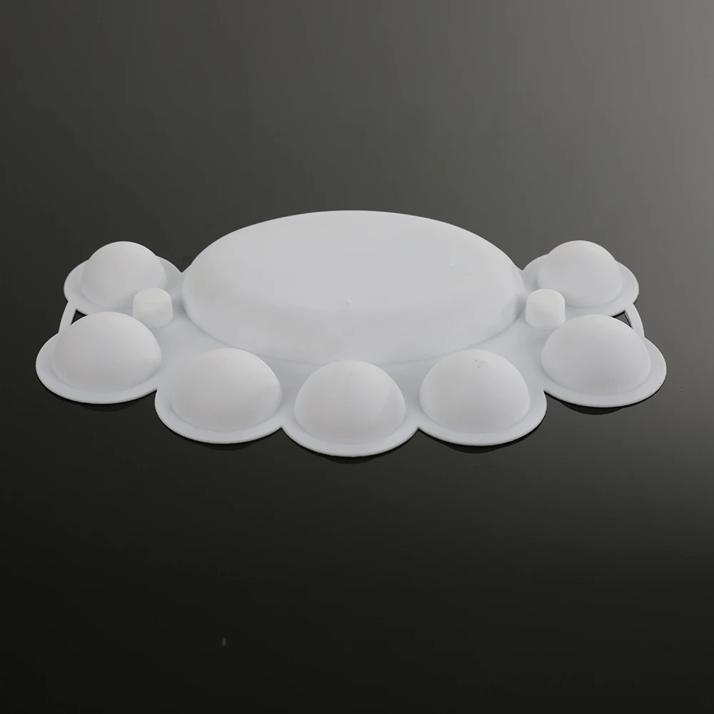 Nail Art Plastic Nail Polish Color Dish Palette Nail Art Mixing Palette Manicure  Color Mixing Palette Display Random Color