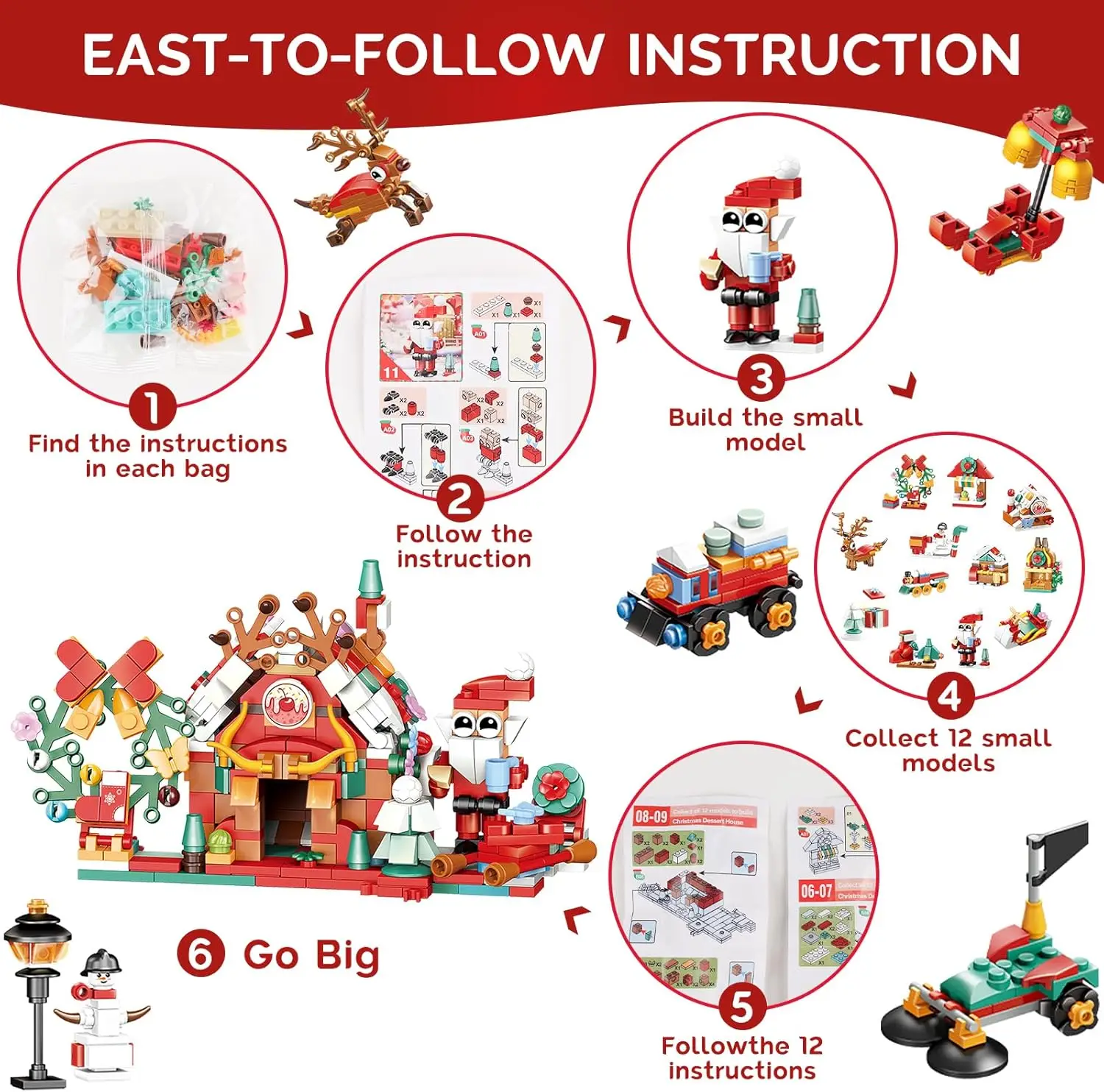 عيد الميلاد مفاجأة تقويم القدوم 2025 12 في 1 بنة مجموعات الإبداعية هدايا عيد الميلاد للبالغين أطفال بنين بنات #3