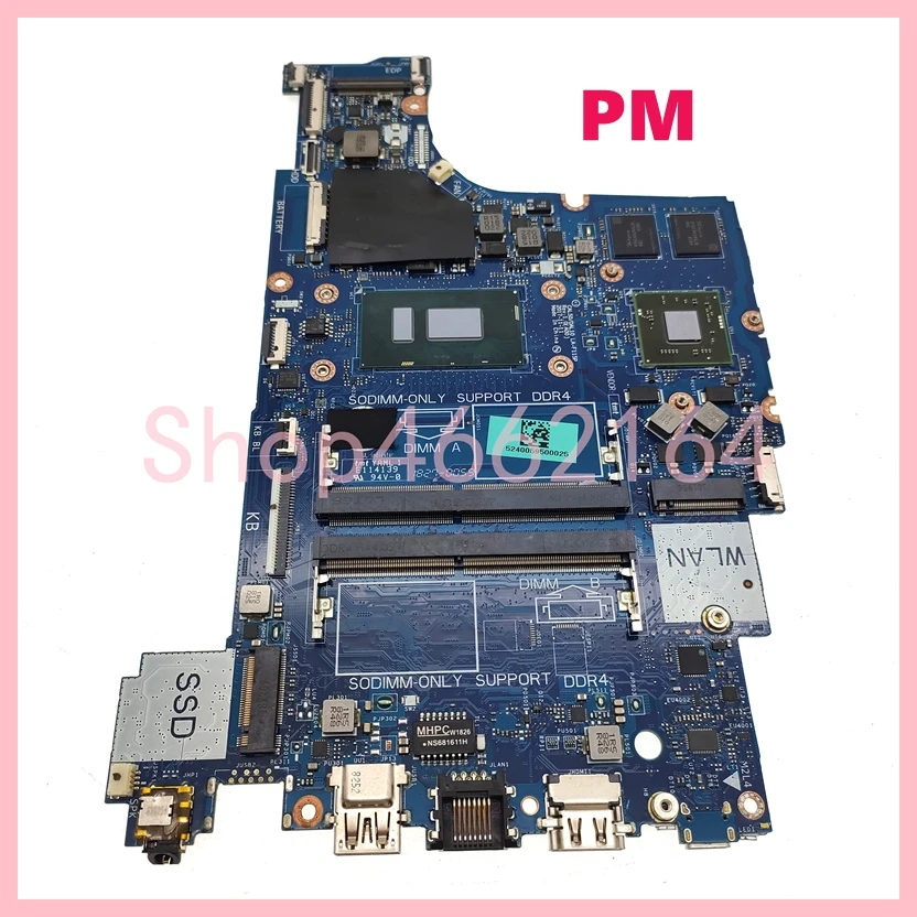 Imagem -06 - Laptop Motherboard para Dell Mainboard Cpu i3 I56th 7th 8th Gen Uma pm Gpu Latitude 3490 3590 Inspiron 5570 5770 La-f115p