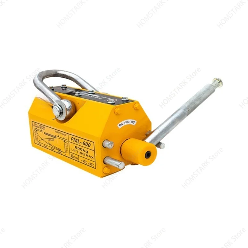 Manual Permanent Magnetic Lifter, 3‑Times Pulling‑Force Strong Magnet Hoist for Industrial Steel Material Lifting Handling Use