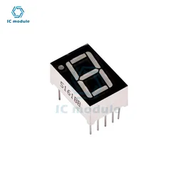 5PCS 0.56inch LED display 7 Segment Common Cathode 1Bit Digit Tube Blue