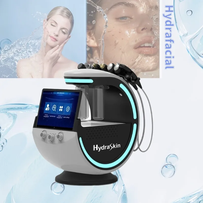7 in 1 Skin Management Hydra Water Peel Hydrodermabrasion Facial Machine with Skin Analyzer