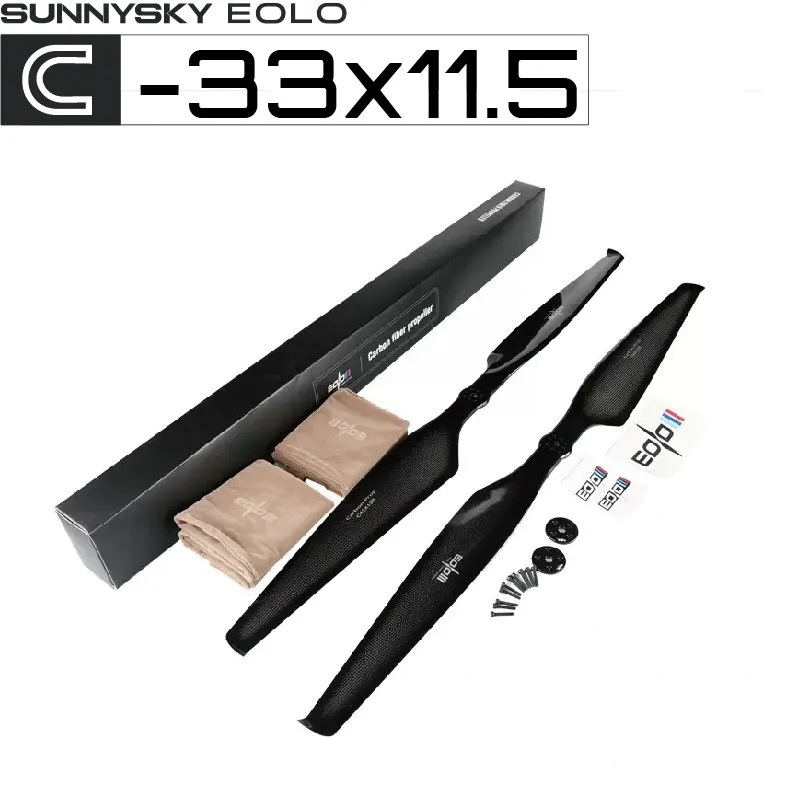 EOLO C33×11.5 33 Inch Carbon Fiber Two‑Blade Straight Prop CW CCW Spare Part for Sunnysky V81 M10 Plant‑Protection VTOL Drone
