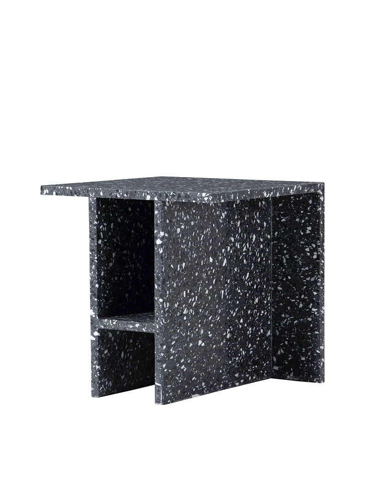 Canggue Side Table/Retro Terrazzo Magazine Shelf Storage Items