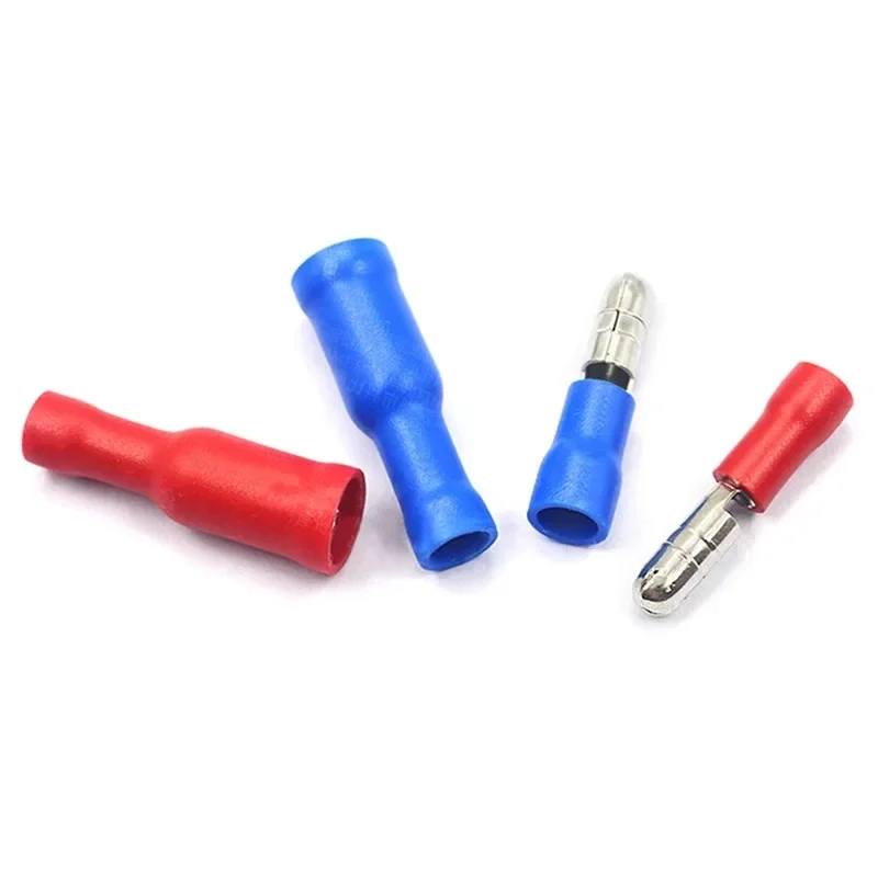 Hot 50Pcs X  Male Female Bullet Connector Crimp Terminals Wiring For 22-16AWG 16-14AWG 0.5-1.5/1.5-2.5 Wire