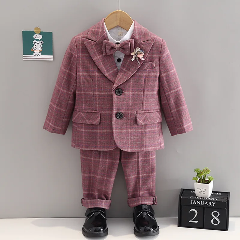 

New Arrival Little Boy Formal Suit/Boy Performance Suit/Gentleman Baby Boys 3-piece Suit Set 3455