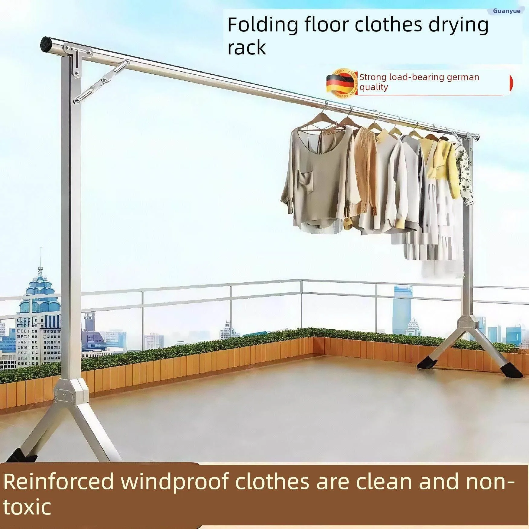 

Stackable Stainless Steel Indoor Balcony Clothes Drying Rack Extendable Rod Type Quilt Drying Frame L-Shaped Bathroom Organizer