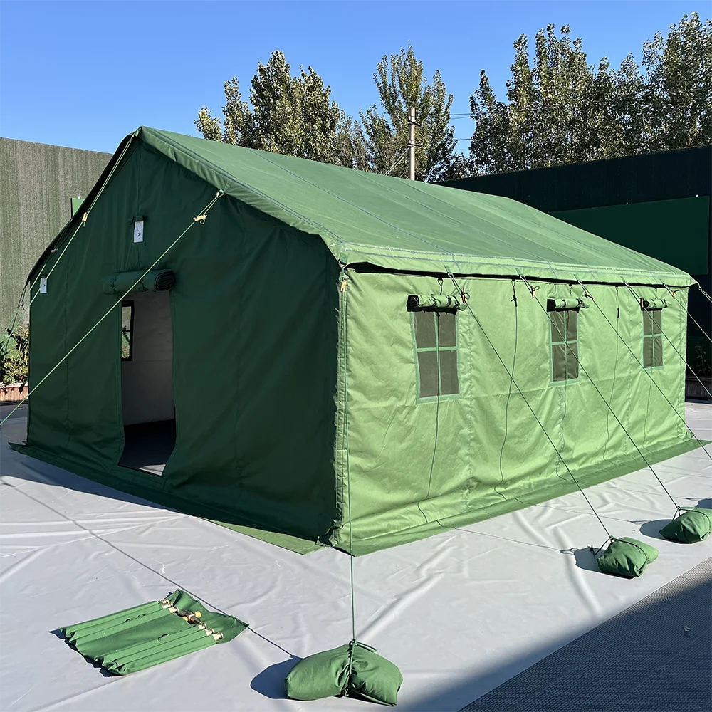 Factory Waterproof Scout Military-grade Canvas Camping Tent 3x4 4x4 4x6 5x6 6x8 5x5 5x10