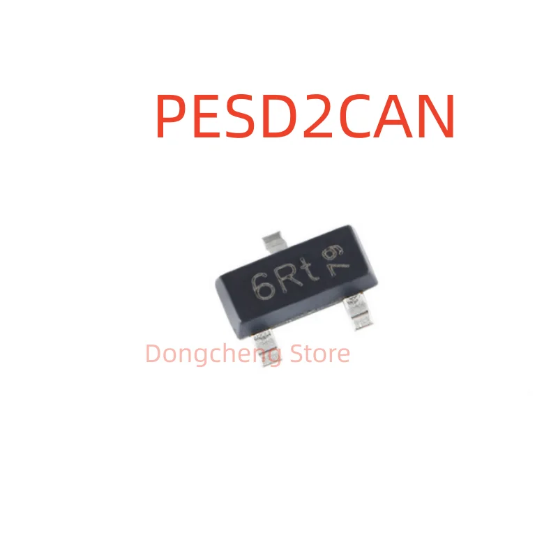 100pcs/lot New Original PESD2CAN SOT-23 Marking 6Rt Bidirectional ESD Electrostatic and Surge Protection (TVS/ESD)