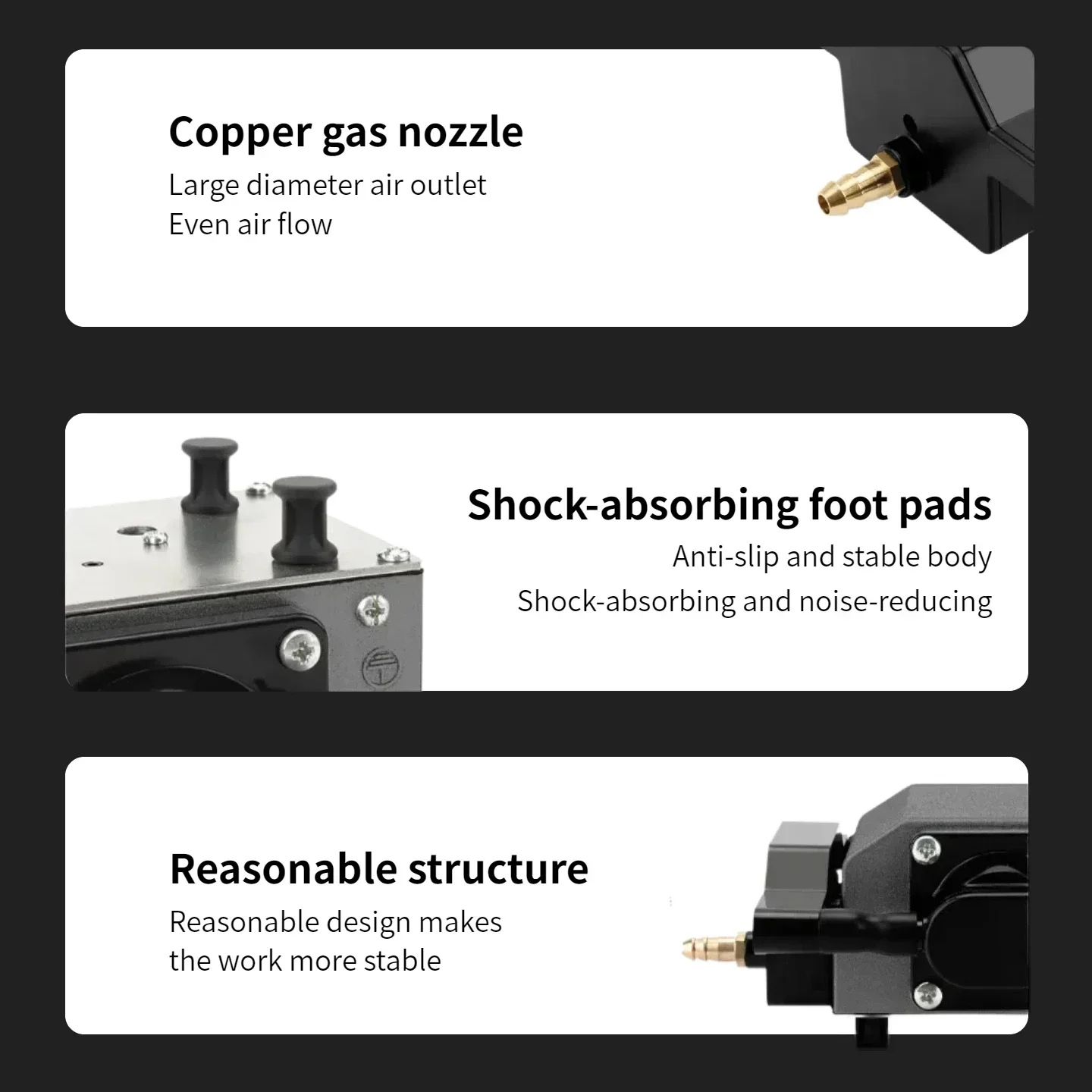 High Pressure Air Assist Pump for Laser Engraving Machine 28W 60L/min Universal Fit