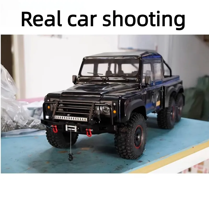 1/10 RC Car Metal Front Bumper with Lights Suitable for TRX4/6 and Easy Control 6101 Always on Lighting Anti Collision  Car Part