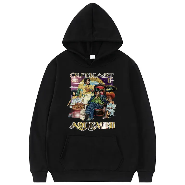 

Outkast Aquemini Album Hoodie Men Women Hip Hop Fashion Hoodies Regular Men's Fleece Sweatshirt Unisex Rap Oversized Streetwear