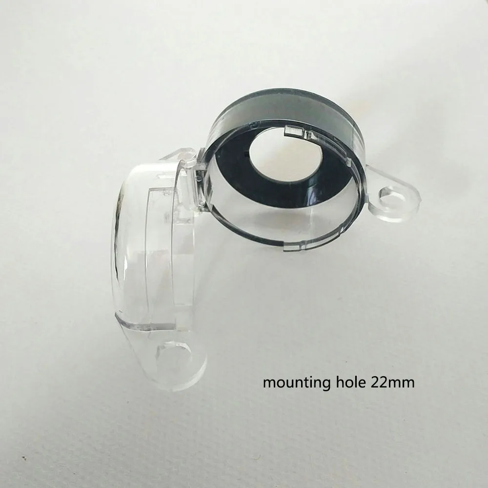 30mm/22mm emergency pushbutton switch protection guard cover box transparent dust cover 50x32mm