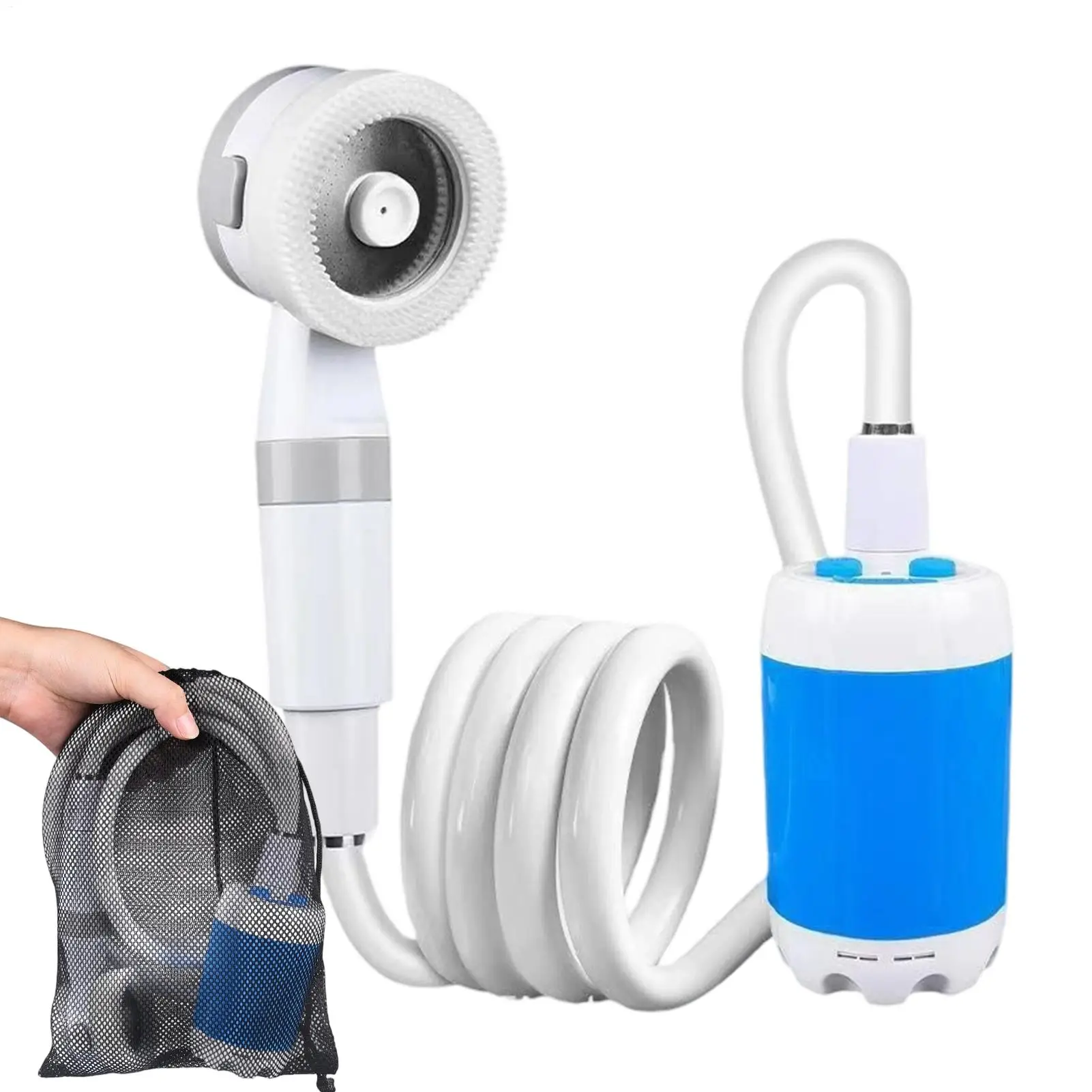 Portable Shower Outdoor Camping Shower With 2 Spray Modes Water Pressure Shower Set For Backpacking Bathing Car Washing