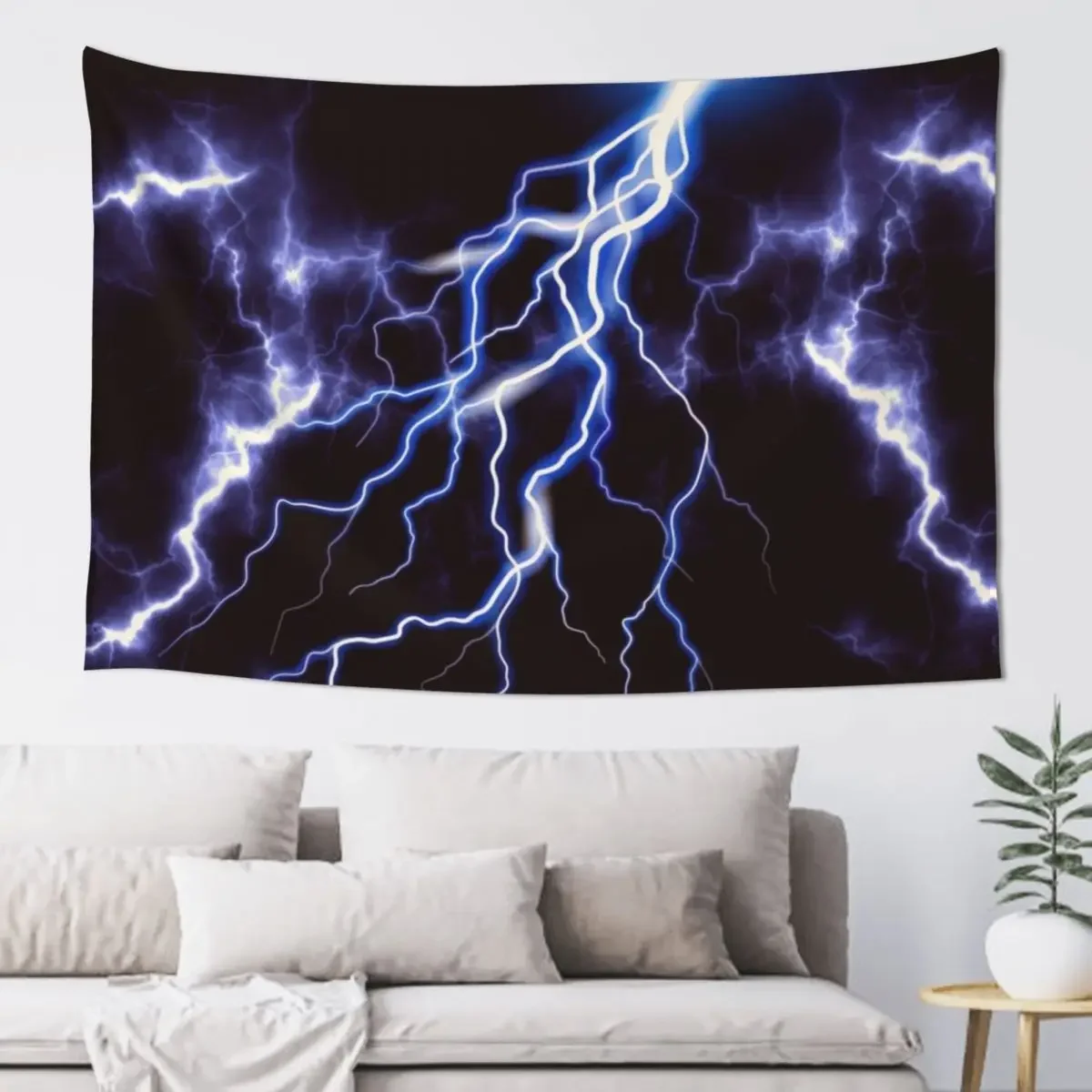 

Blue Thunder Colorful Lightning graphic Tapestry Custom Room Decor Room Decoration Accessories Tapestry