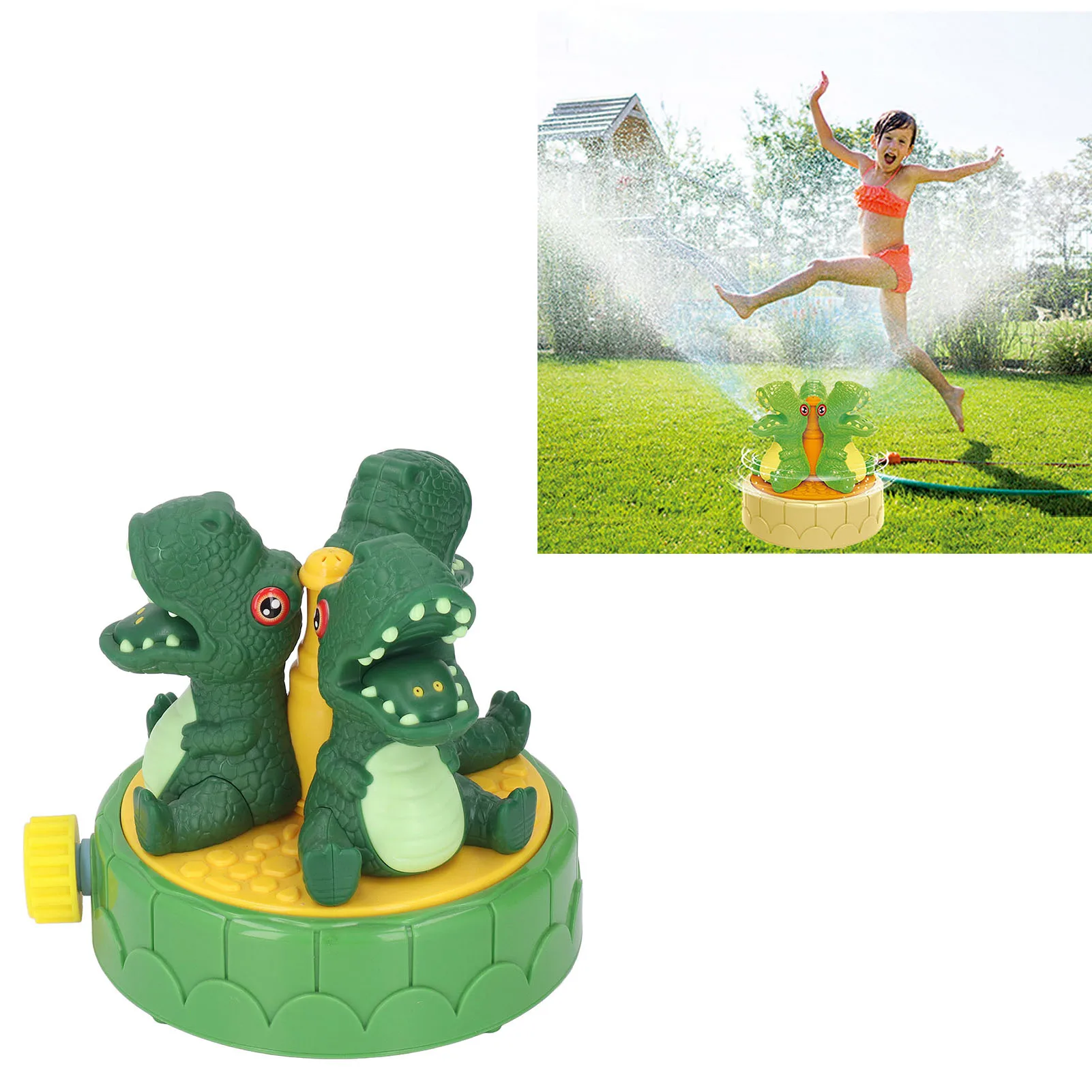 ZK40  Kid Outdoor Water Sprinkler Splashing Toy Toddlers Summer Cute Garden Lawn Dinosaur Shaped Water Sprayer Toys