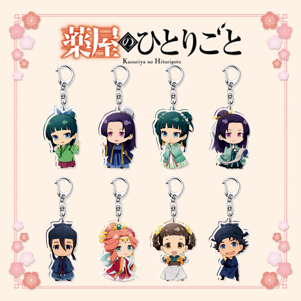 Anime The Apothecary Diaries Maomao Jinshi Cartoon Cute Figures Bag Charm Fans Gifts Kusuriya no Hitorigoto Acrylic Keychains