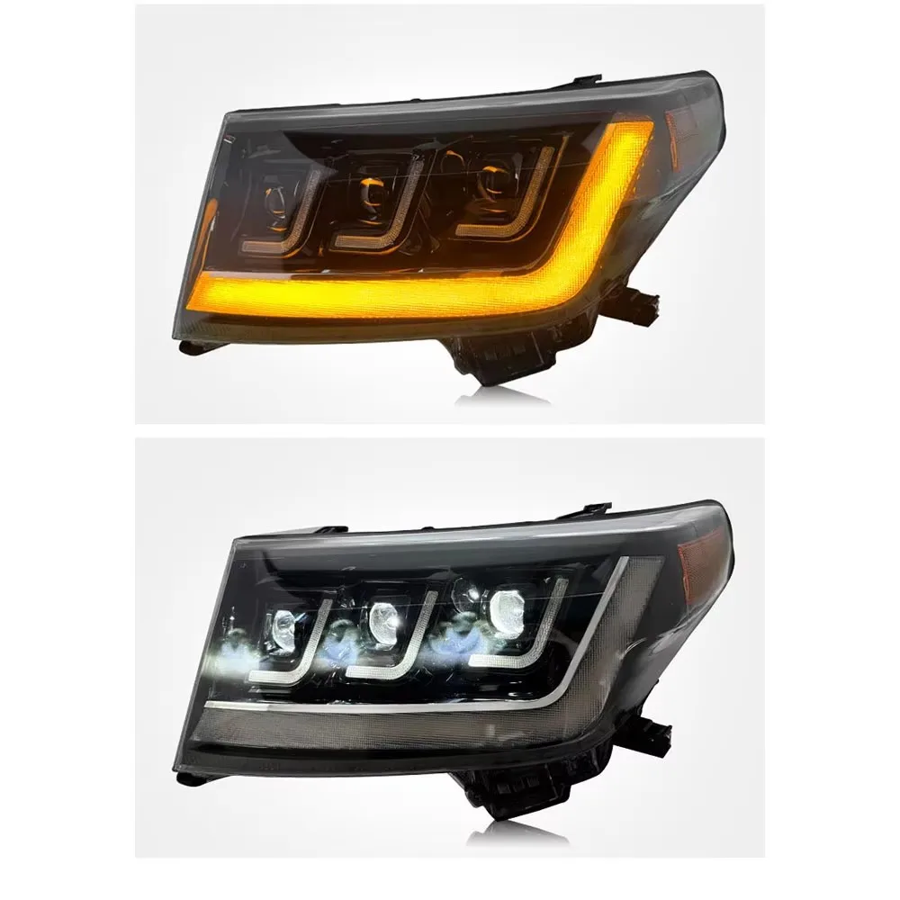 

LED Headlight for Toyota Land Cruiser LC200 2007-2015 DRL Turn Signal Light Projector Lens Hi/Lo Beam High Brightness