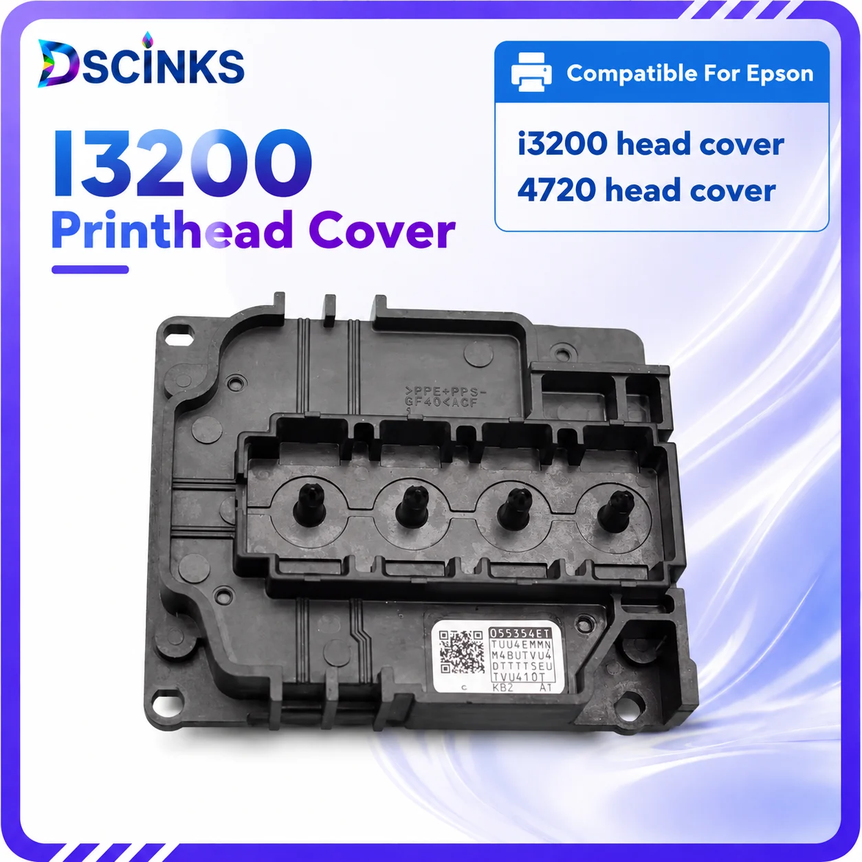 1Pc I3200 Head Cover Printhead Mainfolder I 3200 Printhead Part For Epson 4720 I3200 A1 Printer Printhead Excluding Rubber Pads