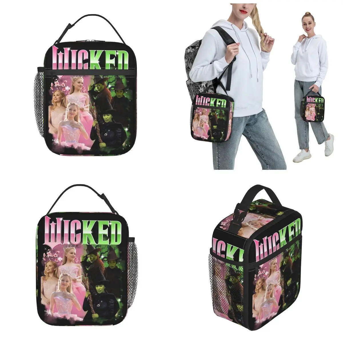 Wicked For Good Insulated Lunch Bags Storage Food Box Portable Cooler Thermal Lunch Boxes For Travel