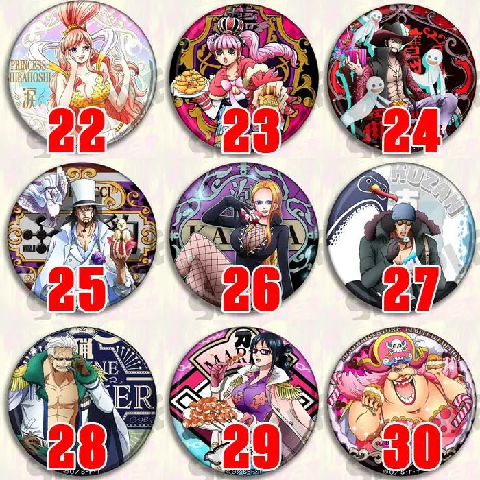 One Piece Anime Brooch Badge Luffy Zoro Ace Red Hair Chopper Pendant Keychain Gift - view 2