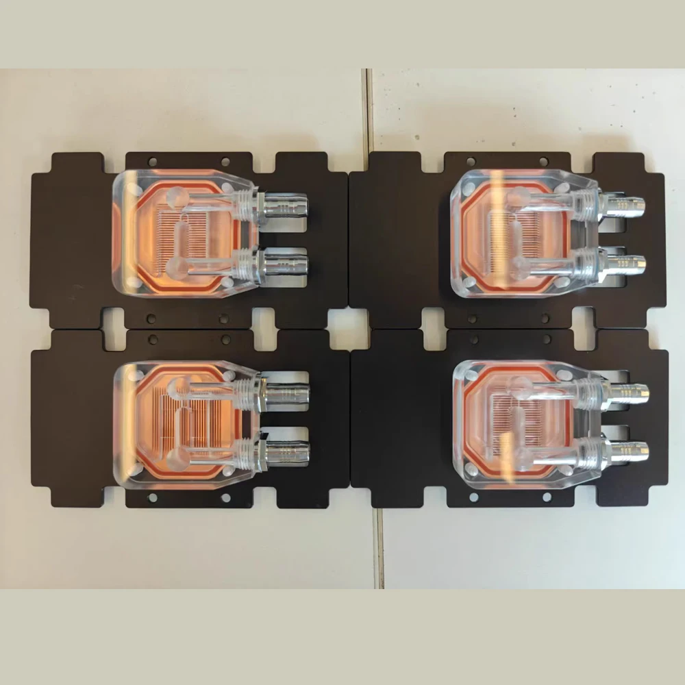 Cooler Cooling Block Purple Copper Water Cooled Heat Dissipation