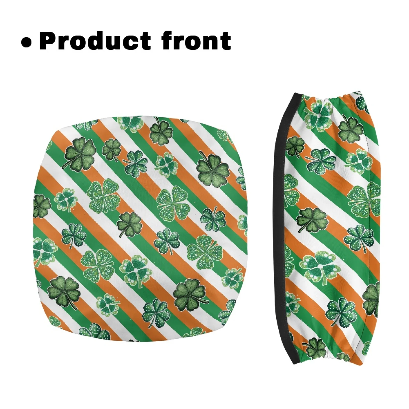Coloranimal Irish Flag Shamrock 2 Pcs Walker Seat Covers Easy Install Walker Seat Cushion for Seniors Adult