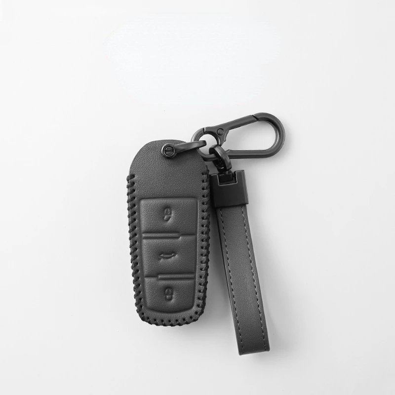 For Volkswagen Magotan b7CC12/13/14/15/2016 high-grade leather car key case key ring male and female car accessories