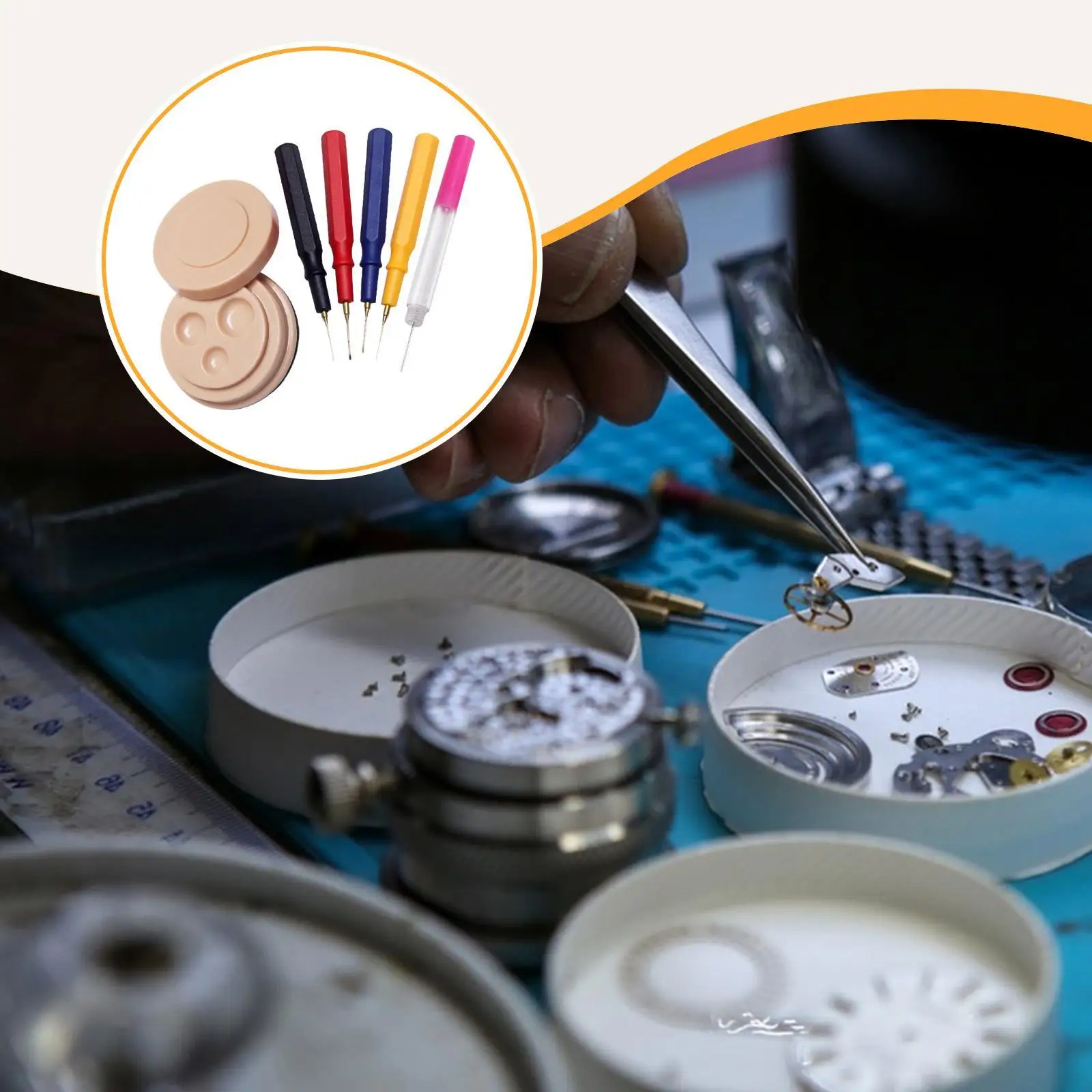 Watch Oiler Kit Wristwatches Clocks Repair Supplies Repairing Watch Oil Tools Watch Repair Kit Oil Point and Filling Pens