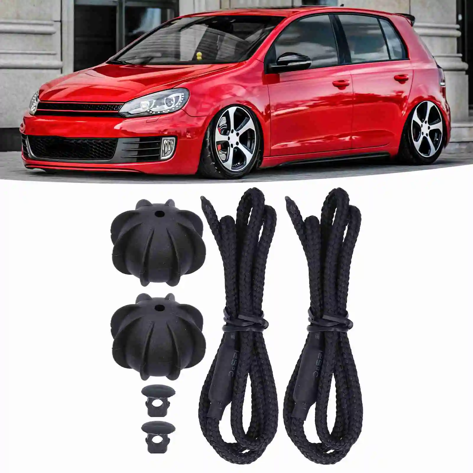 

Rear Parcel Shelf String for MK6 for R20, 2PCS Hatchback Trunk Cover StrapsRearParcelShelfStringTonneau Cover Strap Cord for Car