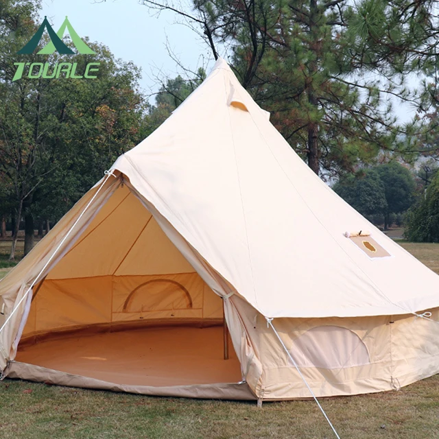 

3m 4m Glamping Luxury Cotton Bell Tent 5m 6m