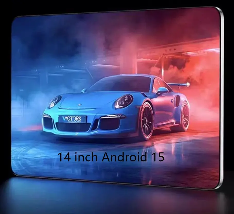14 Inch Android 15 Tablet with Google Play Bluetooth 5.0 WiFi Dual 4G Network 16GB RAM 512GB ROM Projection Keyboard 2026 Model