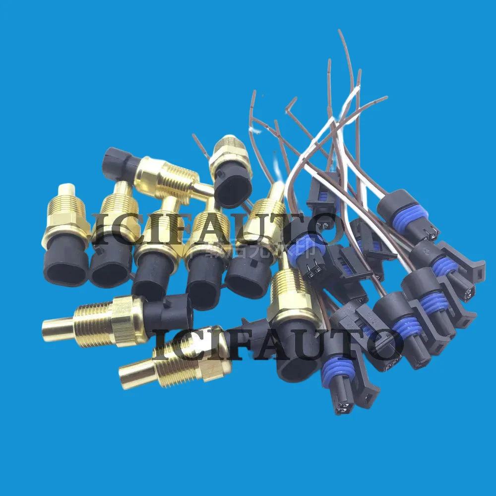 

10x датчик температуры охлаждающей жидкости + разъем для Chrysler Dodge Jeep Mitsubishi 33004281, SU326, TS10019, TX43, 5S1029, M33004281