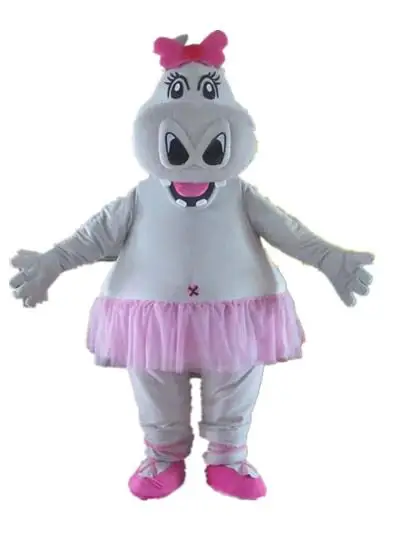 mascot pretty hippo girl mascot costume newly customized adult size cartoon hippo theme anime cosplay carnival fancy dress 2616